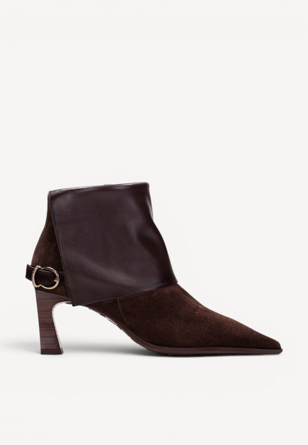 DAMES BOOTS+KORT LAARS-Bruin suède