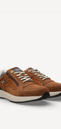 Heren veterschoenen-Bruin suède