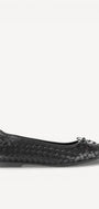 BALLERINAS + PUMPS-Zwart leer