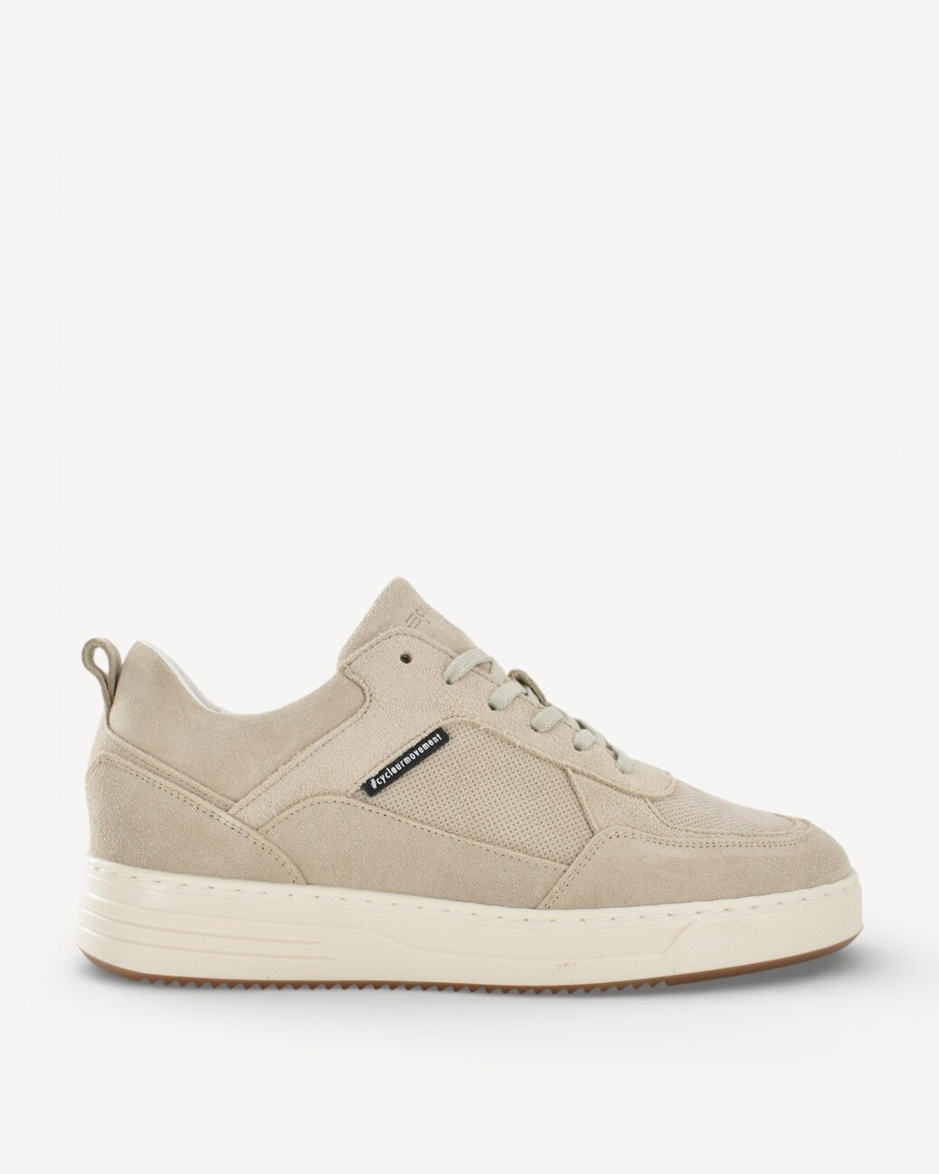 Heren veterschoenen-Beige suède/nubuck