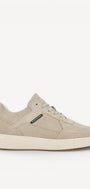 Heren veterschoenen-Beige suède/nubuck