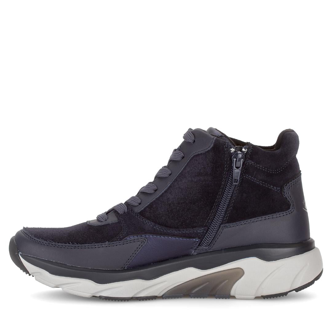 DAMES SPORTIEVE VETERSCHO-Blauw leer