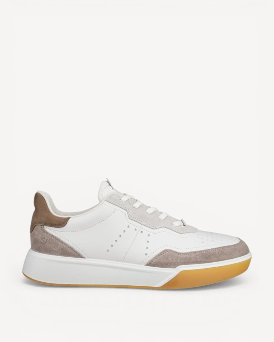 Heren veterschoenen-Beige combi kleur