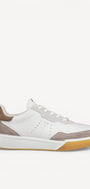 Heren veterschoenen-Beige combi kleur