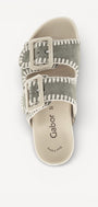 DAMES OPEN SCHOENEN-Groen suède/nubuck