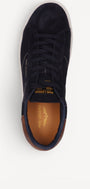 Heren veterschoenen-Blauw suède/nubuck
