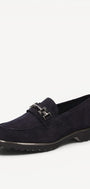 DAMES INSTAPSCHOENEN-Blauw suède/nubuck