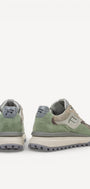Heren veterschoenen-Groen combi kleur