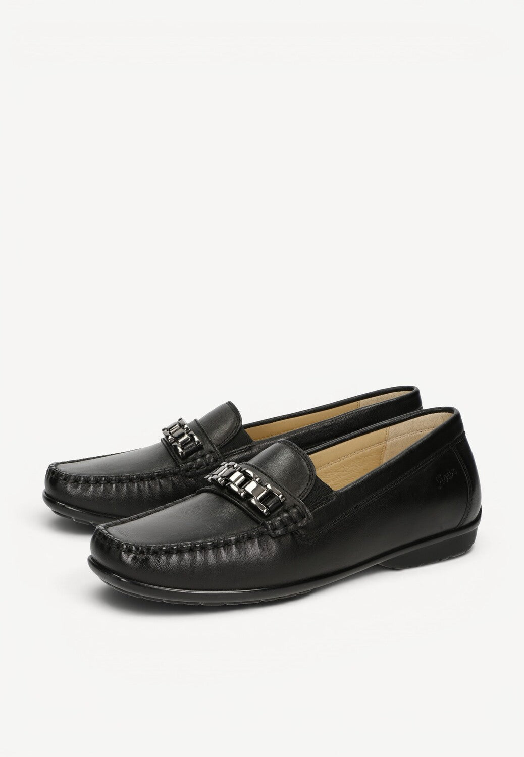 DAMES INSTAPSCHOENEN-Zwart leer