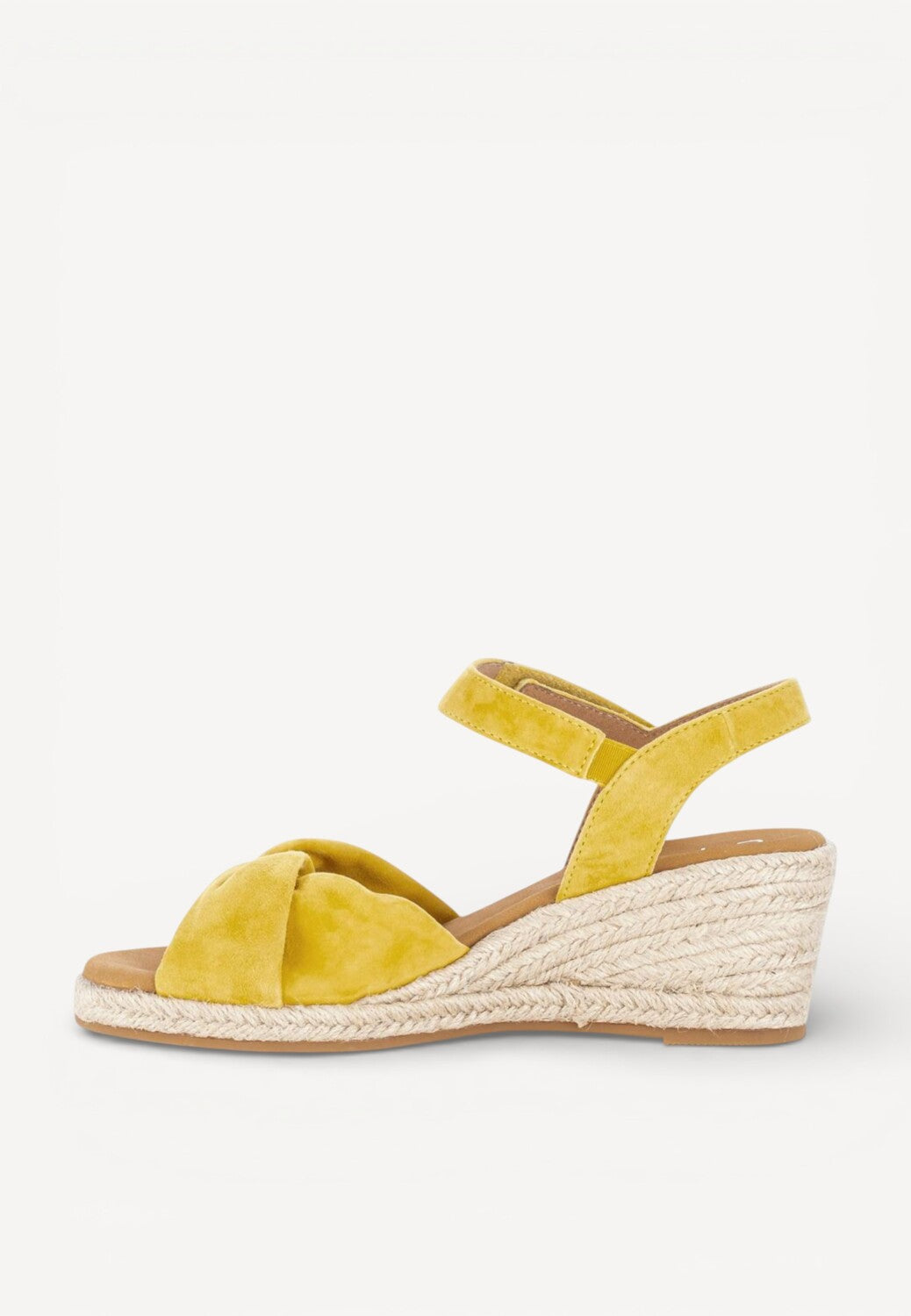 DAMES OPEN SCHOENEN-Geel suède/nubuck