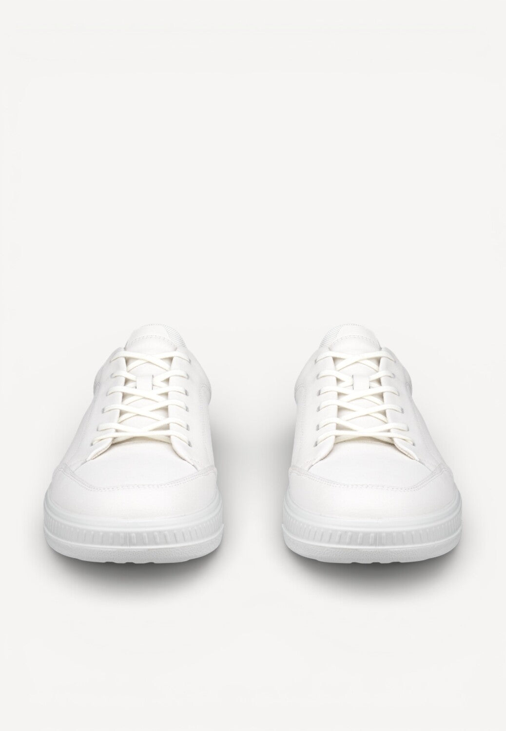 Heren veterschoenen-Wit leer