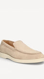 Heren instapper-Beige suède/nubuck