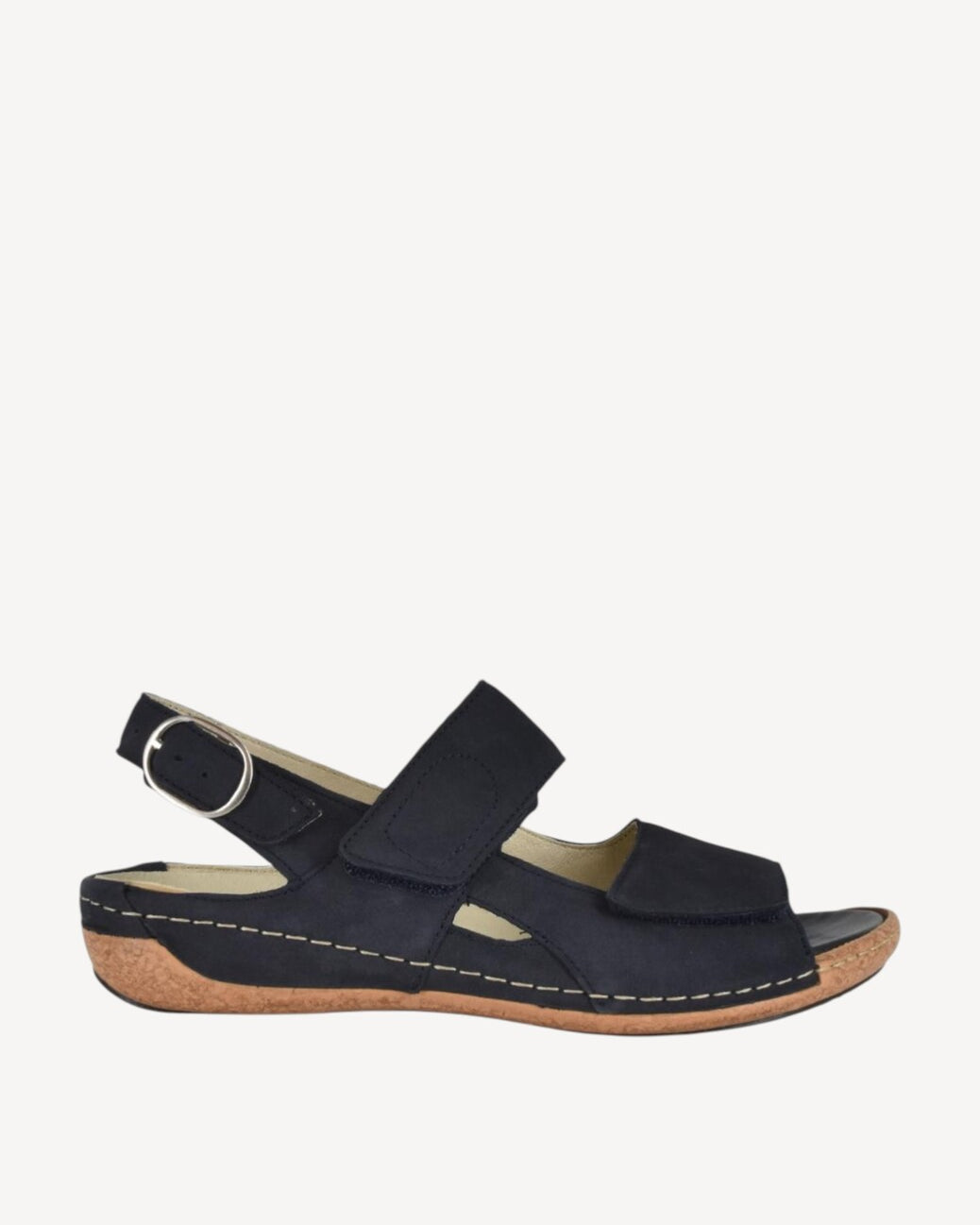 DAMES OPEN SCHOENEN-Blauw suède/nubuck