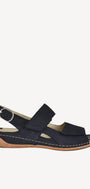 DAMES OPEN SCHOENEN-Blauw suède/nubuck