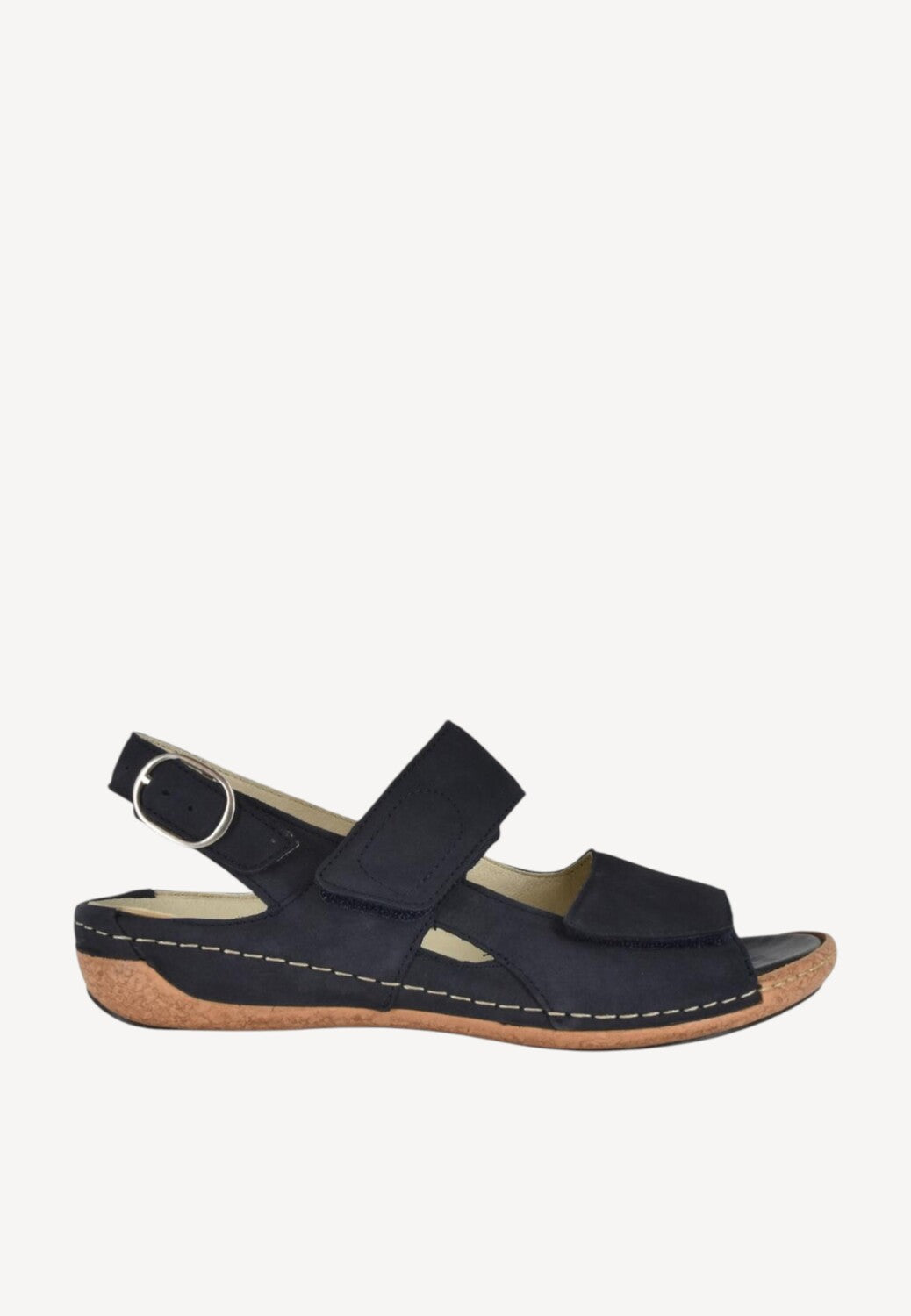 DAMES OPEN SCHOENEN-Blauw suède/nubuck