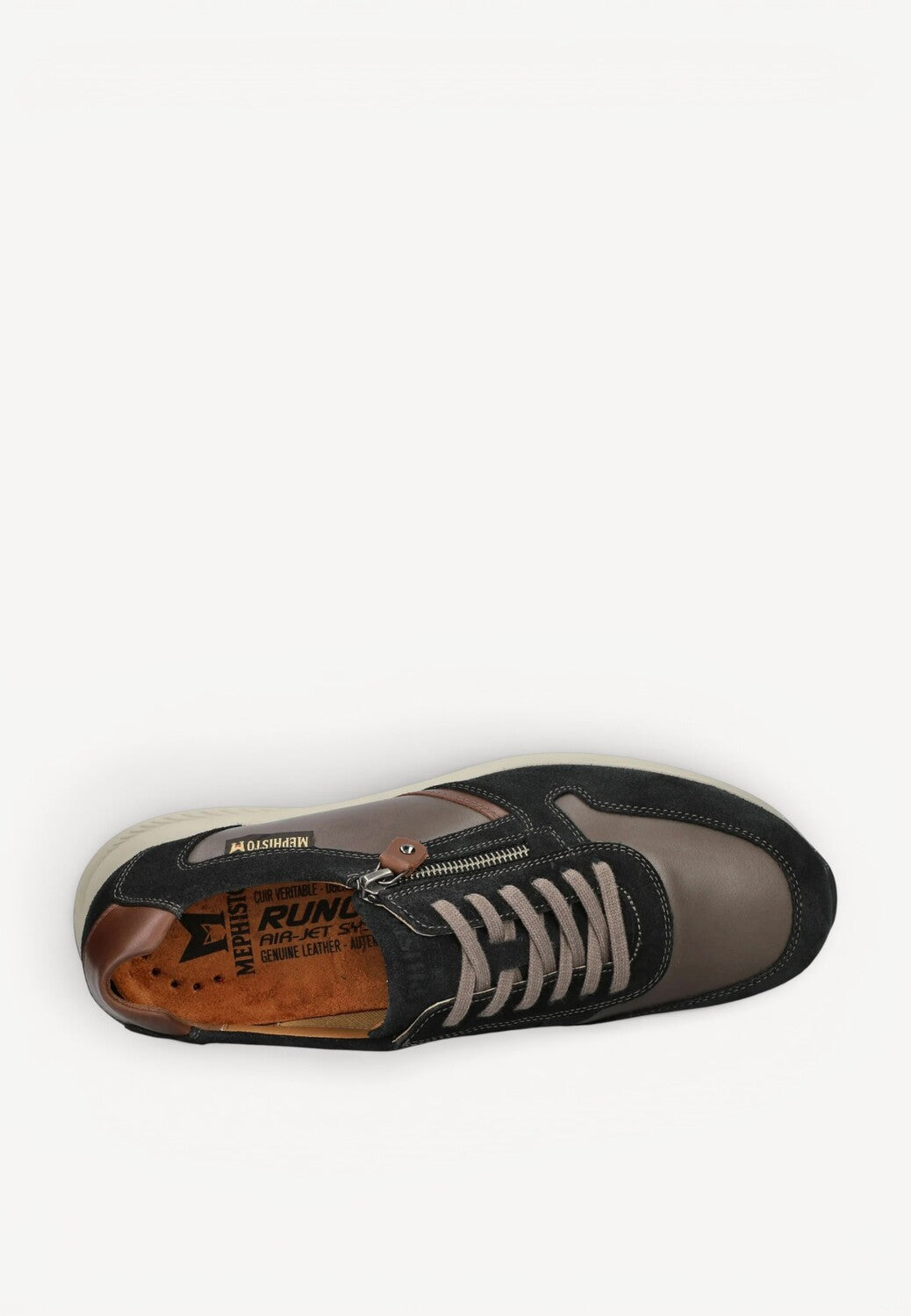 Heren veterschoenen-Blauw suède/nubuck