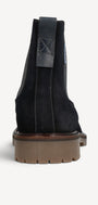 Heren boots-Blauw suède/nubuck