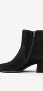 DAMES BOOTS+KORT LAARS-Zwart suède