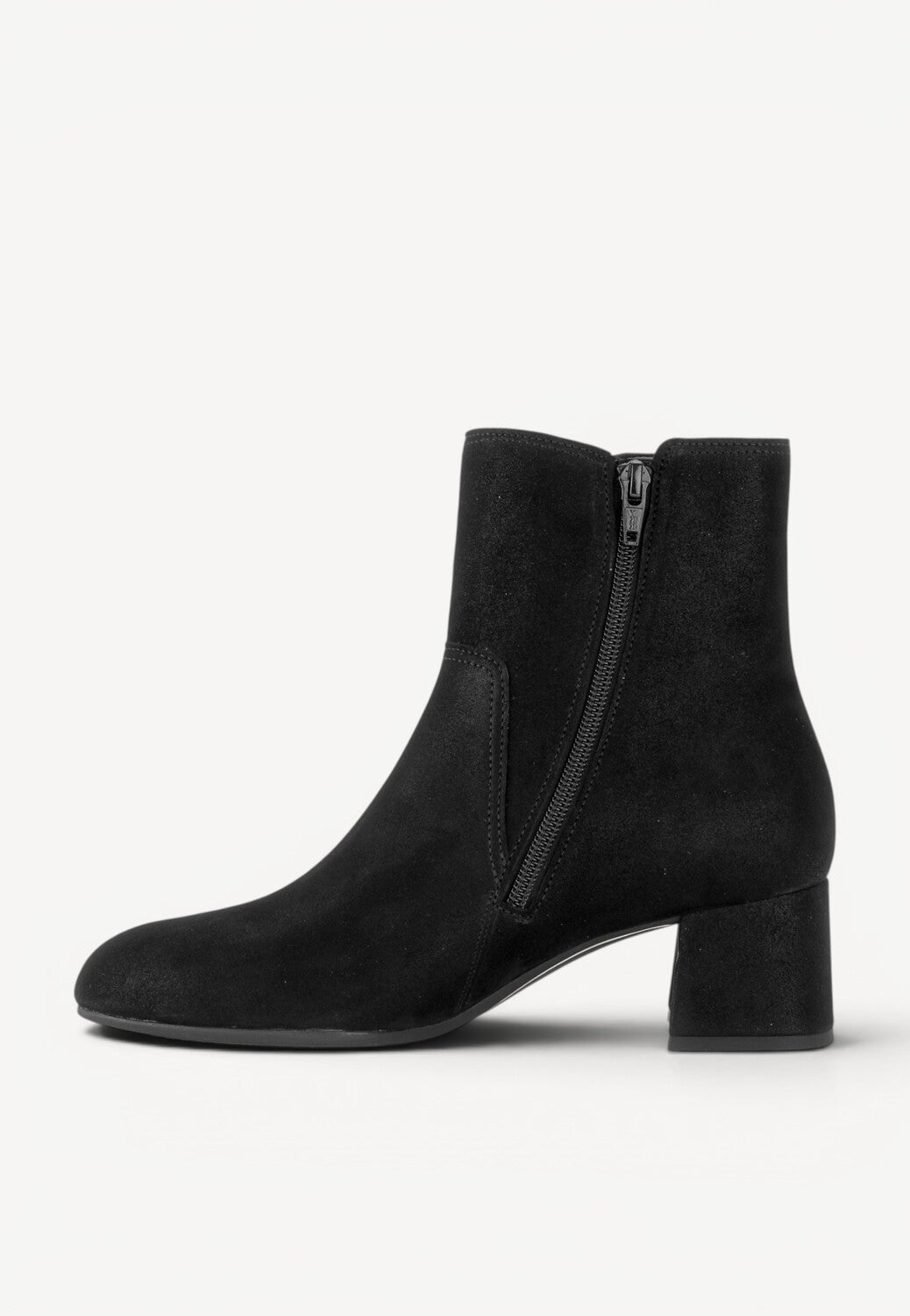 DAMES BOOTS+KORT LAARS-Zwart suède