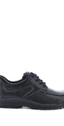 Heren veterschoenen-Zwart leer