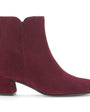 DAMES BOOTS+KORT LAARS-Rood suède/nubuck