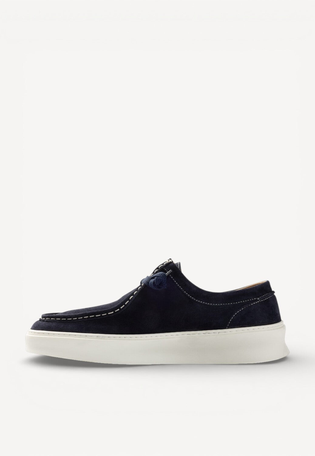 Heren veterschoenen-Blauw suède/nubuck