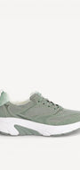 DAMES SPORTIEVE VETERSCHO-Groen suède/nubuck