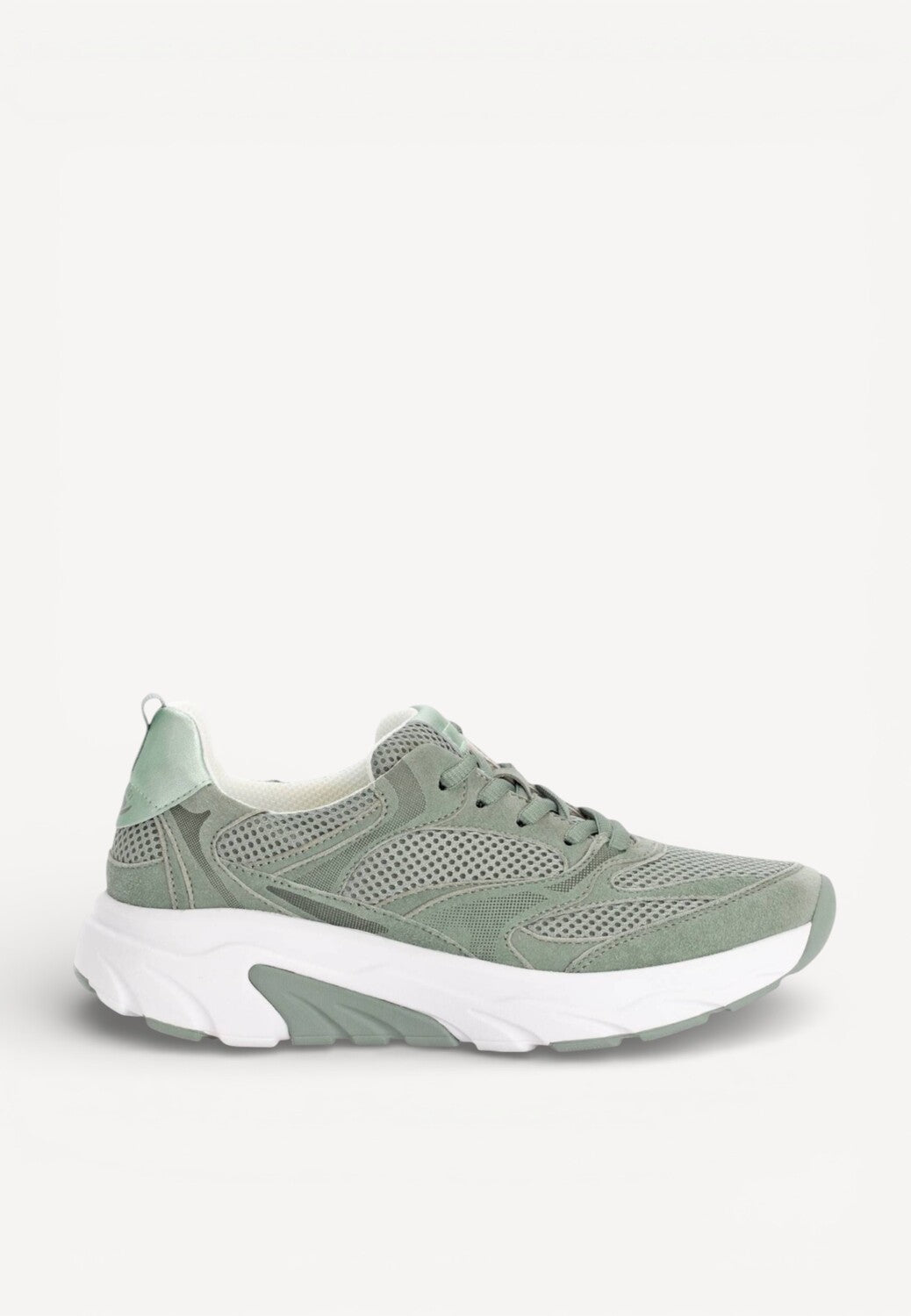 DAMES SPORTIEVE VETERSCHO-Groen suède/nubuck