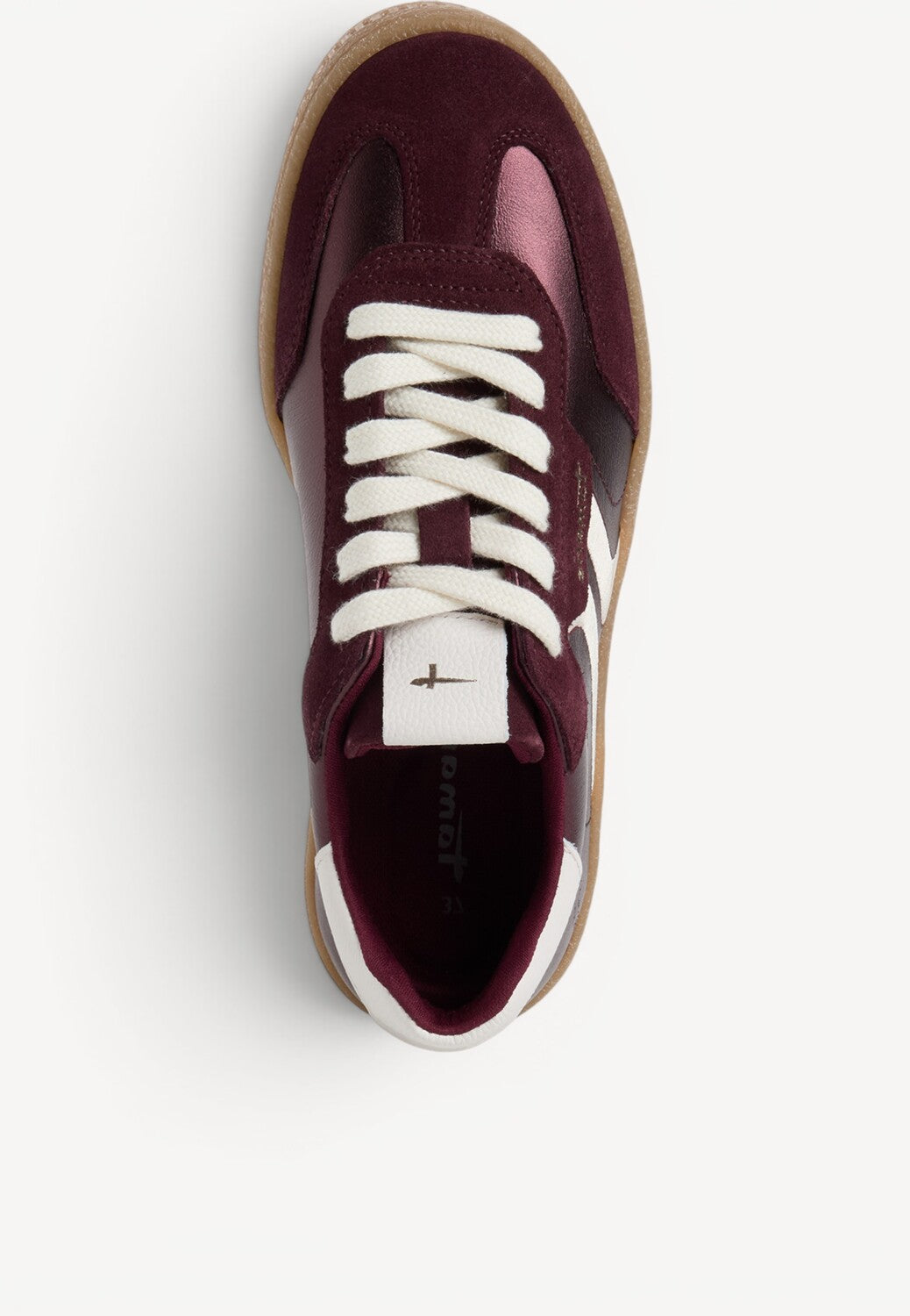 DAMES SPORTIEVE VETERSCHO-Rood suède/nubuck