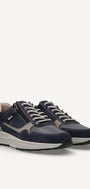 Heren veterschoenen-Blauw combi kleur