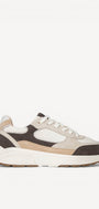 Heren veterschoenen-Bruin combi kleur