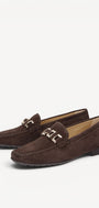 DAMES INSTAPSCHOENEN-Bruin suède