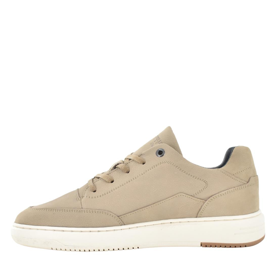 Heren veterschoenen-Beige suède/nubuck