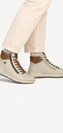 DAMES SPORTIEVE VETERSCHO-Beige leer