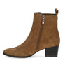 DAMES BOOTS+KORT LAARS-Bruin suède