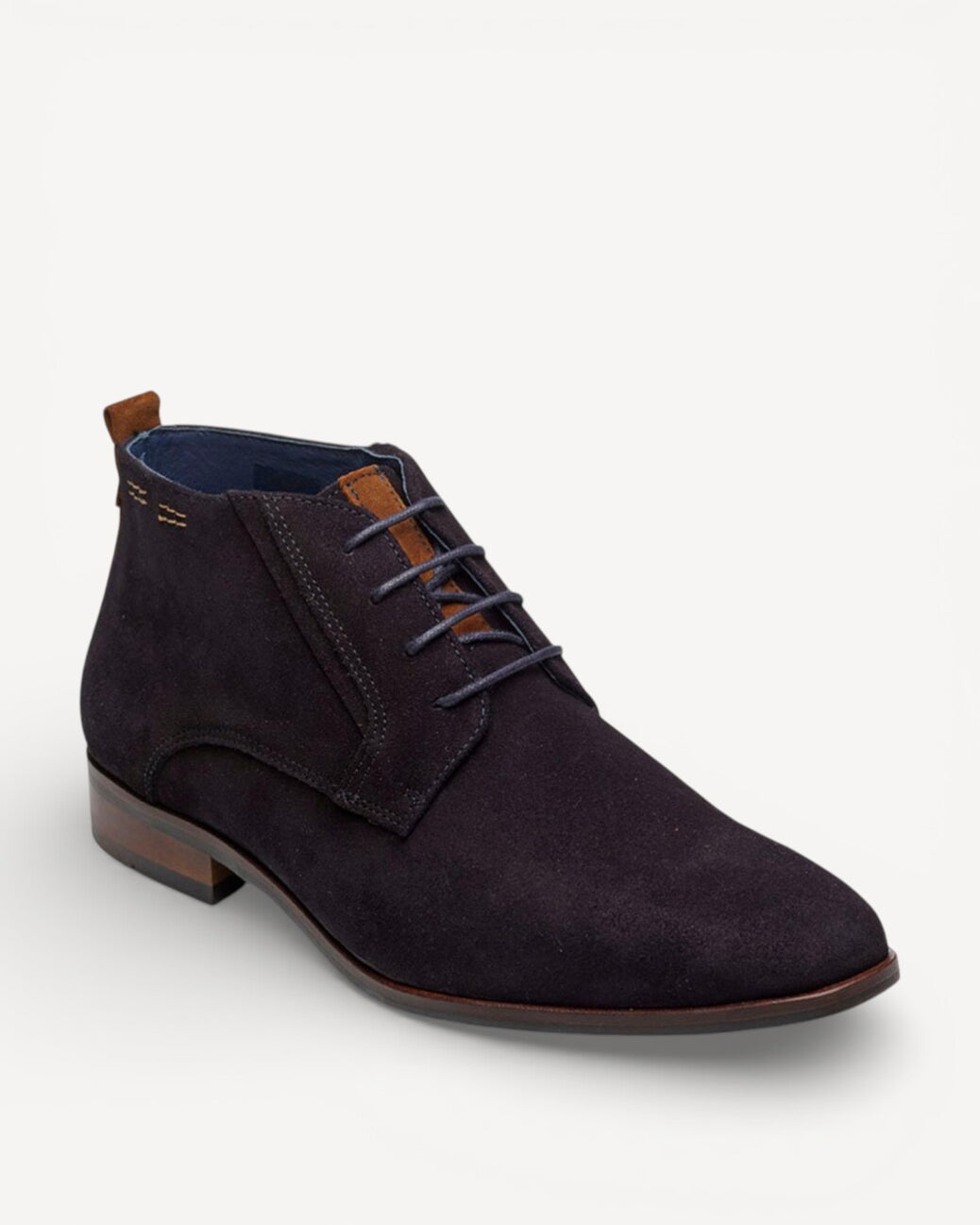 Heren boots-Blauw suède/nubuck