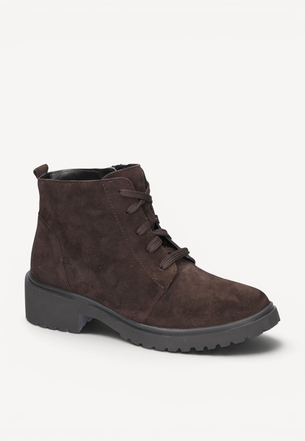 DAMES BOOTS+KORT LAARS-Bruin suède