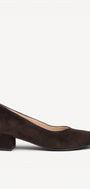 BALLERINAS + PUMPS-Bruin suède