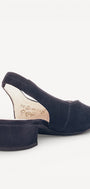 MUIL +SLINGBACK-Blauw suède/nubuck
