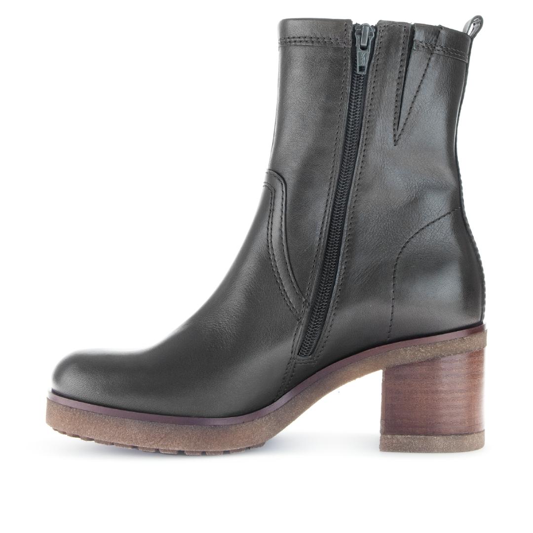 DAMES BOOTS+KORT LAARS-Groen leer