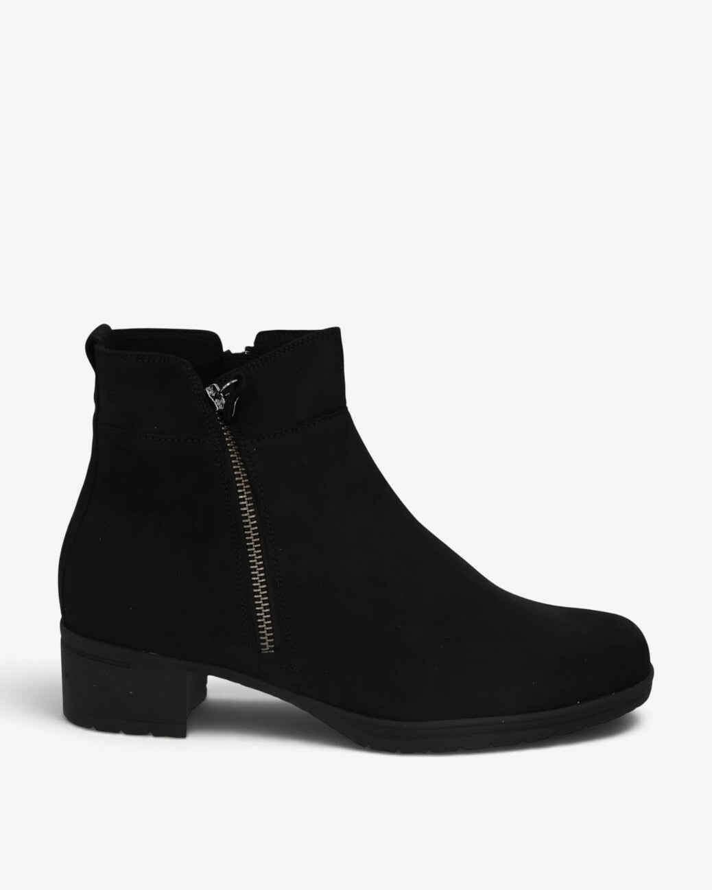 DAMES BOOTS+KORT LAARS-Zwart suède