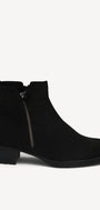 DAMES BOOTS+KORT LAARS-Zwart suède