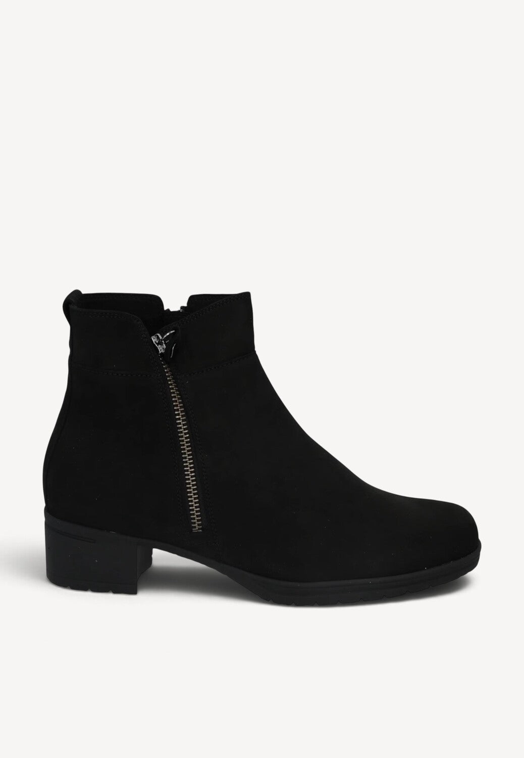 DAMES BOOTS+KORT LAARS-Zwart suède