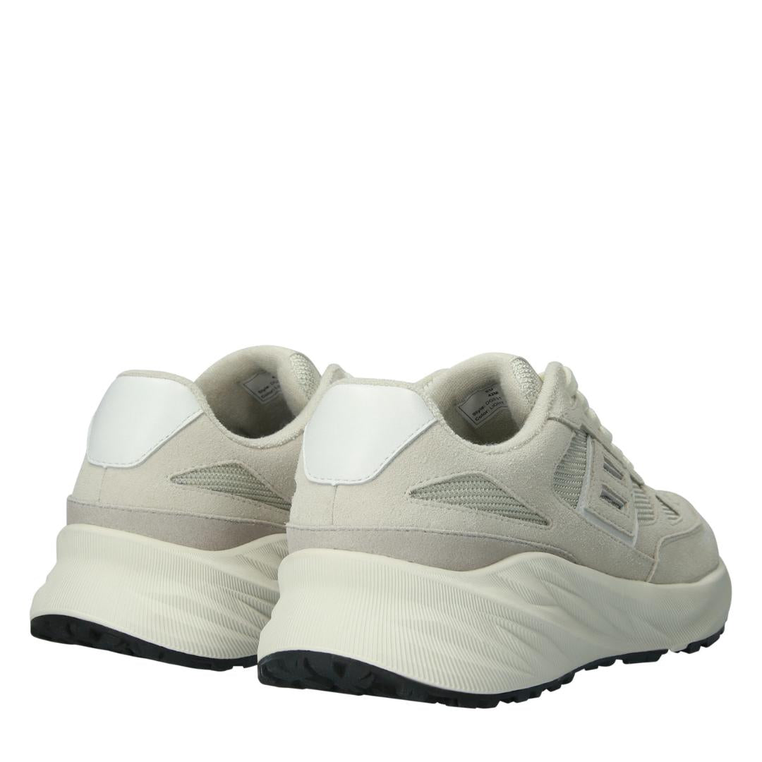 Heren veterschoenen-Beige suède/nubuck