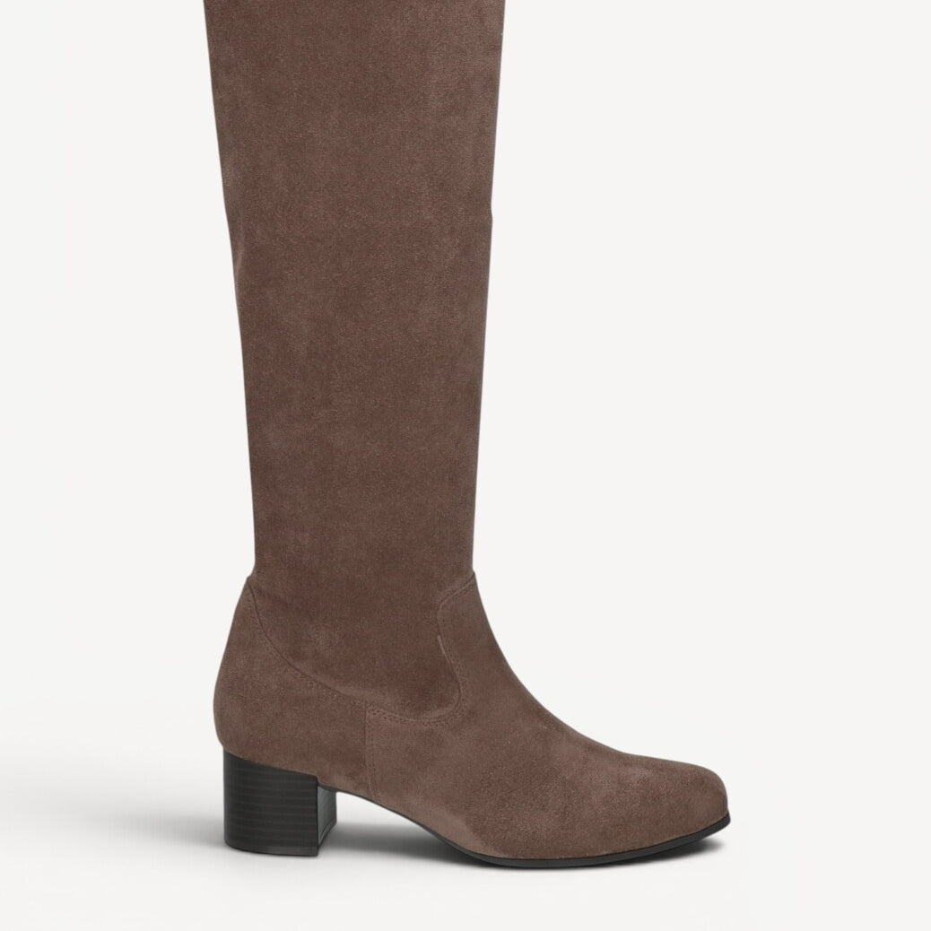 DAMESLAARS LANG/HALFHOOG-Beige diversen