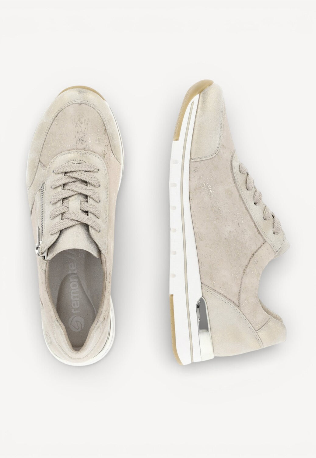 DAMES SPORTIEVE VETERSCHO-Goud leer