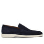 Heren instapper-Blauw suède/nubuck