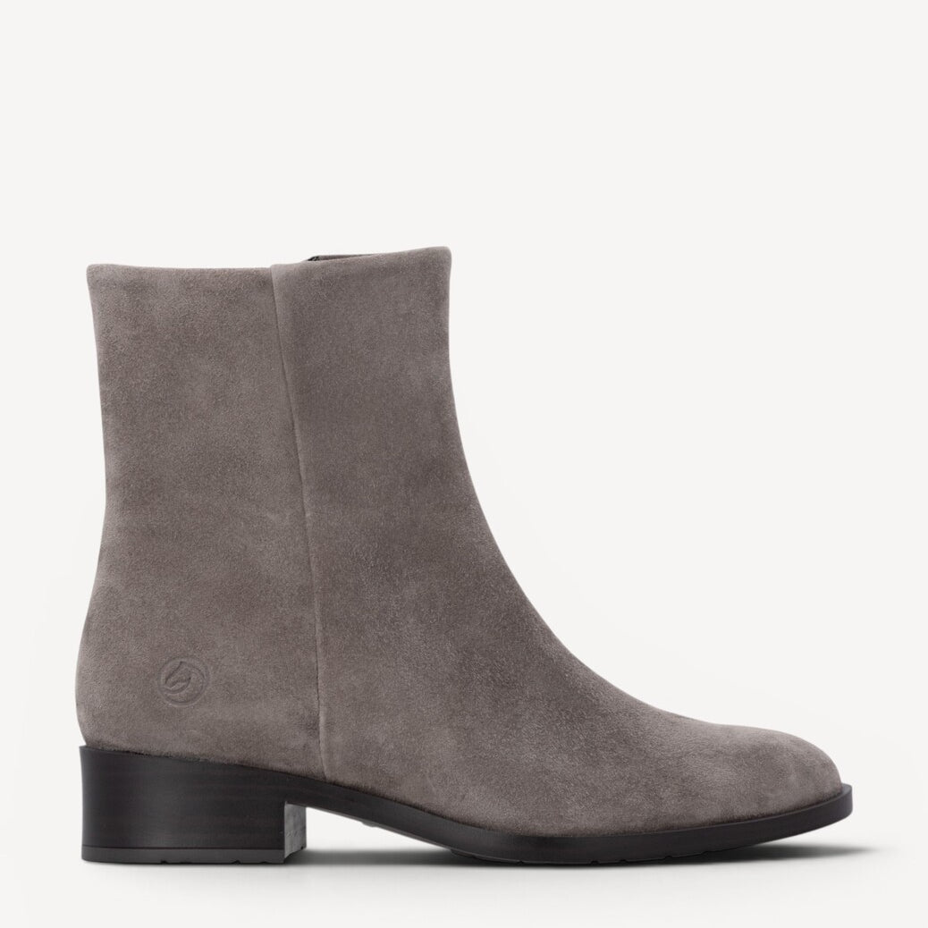 DAMES BOOTS+KORT LAARS-Grijs suède