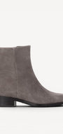 DAMES BOOTS+KORT LAARS-Grijs suède