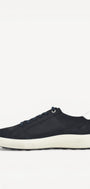 Heren veterschoenen-Blauw suède/nubuck